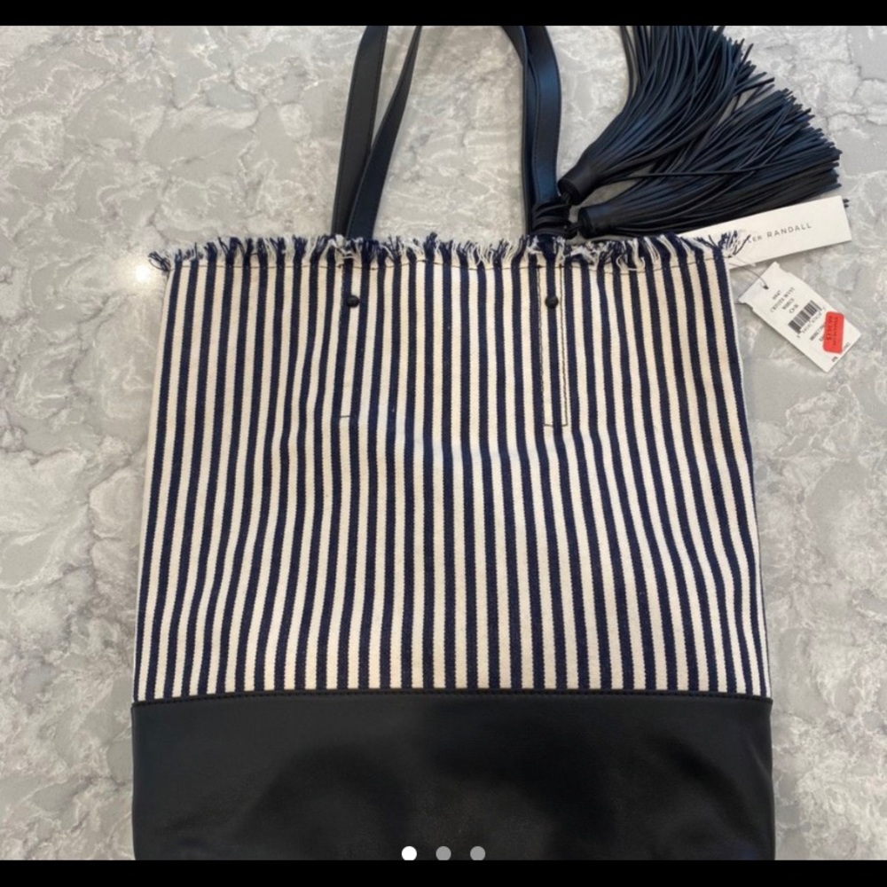 New Black and White Loeffler Randall Bag